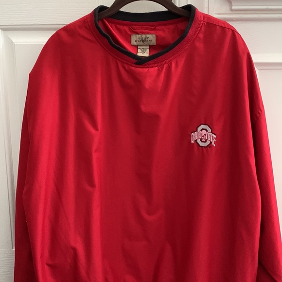 Ohio State Buckeyes Red V Neck Pullover Men's XL - Picture 2 of 10